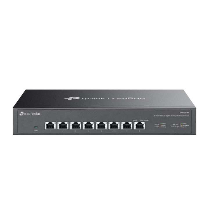 TP-Link Omada DS1008X commutateur réseau Non-géré 10G Ethernet (100/1000/10000) 1U Noir — vue 1