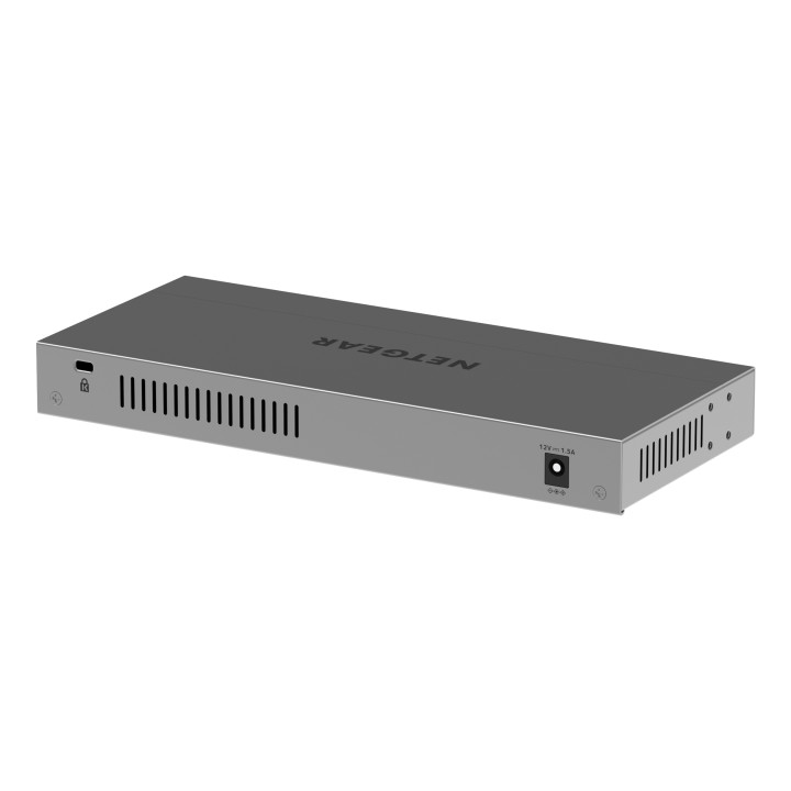 NETGEAR GS108MX-100EUS commutateur réseau Non-géré L2 Gigabit Ethernet (10/100/1000) Montage sur le bureau ou  — vue 3
