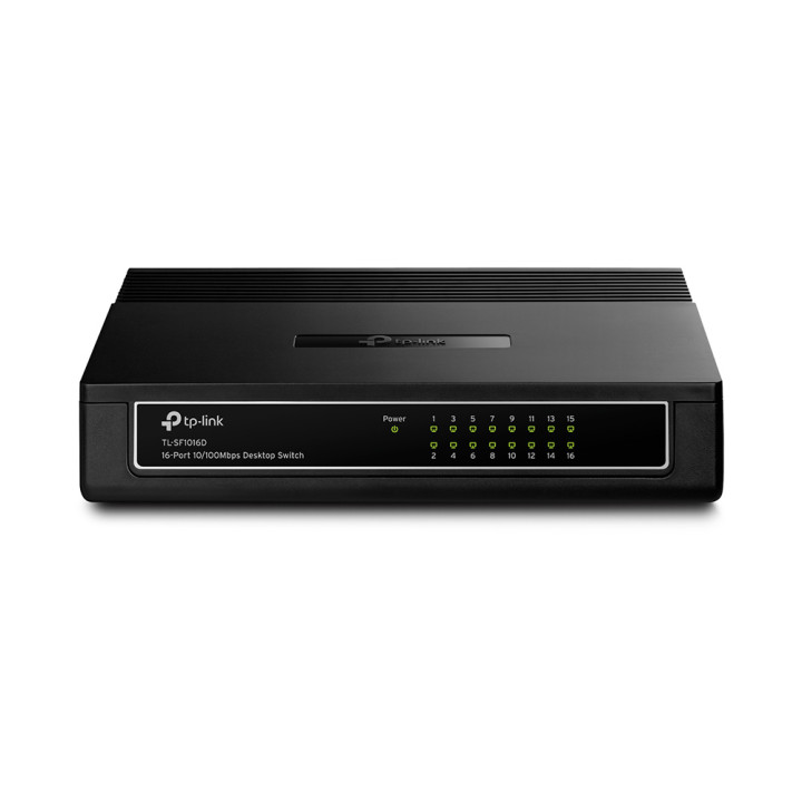 TP-Link TL-SF1016D Non-géré Fast Ethernet (10/100) Noir — vue 1