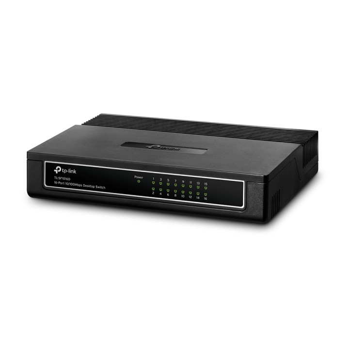 TP-Link TL-SF1016D Non-géré Fast Ethernet (10/100) Noir — vue 2