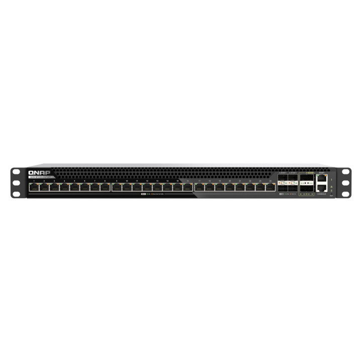 QNAP QSW-M7230-2X4F24T commutateur réseau Géré L3 10G Ethernet (100/1000/10000) 1U Noir — vue 1