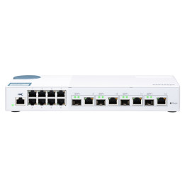 QNAP QSW-M408-4C commutateur réseau Géré L2 Gigabit Ethernet (10/100/1000) Blanc — vue 1