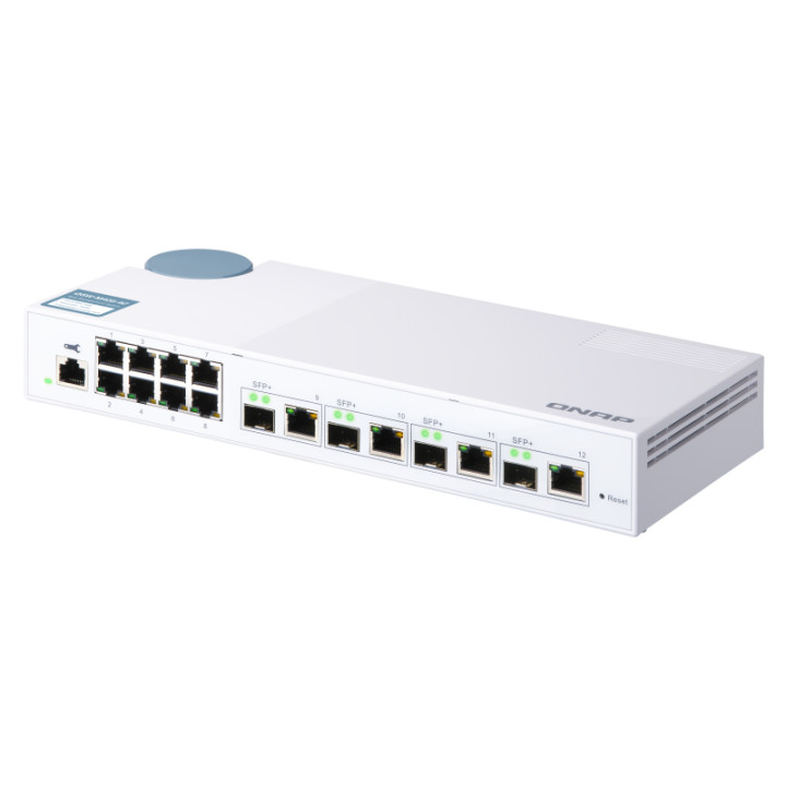 QNAP QSW-M408-4C commutateur réseau Géré L2 Gigabit Ethernet (10/100/1000) Blanc — vue 3