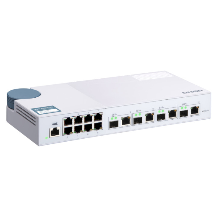 QNAP QSW-M408-4C commutateur réseau Géré L2 Gigabit Ethernet (10/100/1000) Blanc — vue 4