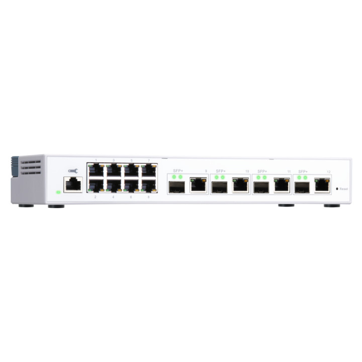 QNAP QSW-M408-4C commutateur réseau Géré L2 Gigabit Ethernet (10/100/1000) Blanc — vue 5