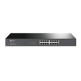 TP-Link TL-SG1016 commutateur réseau Non-géré Gigabit Ethernet (10/100/1000) 1U Noir — vue 1