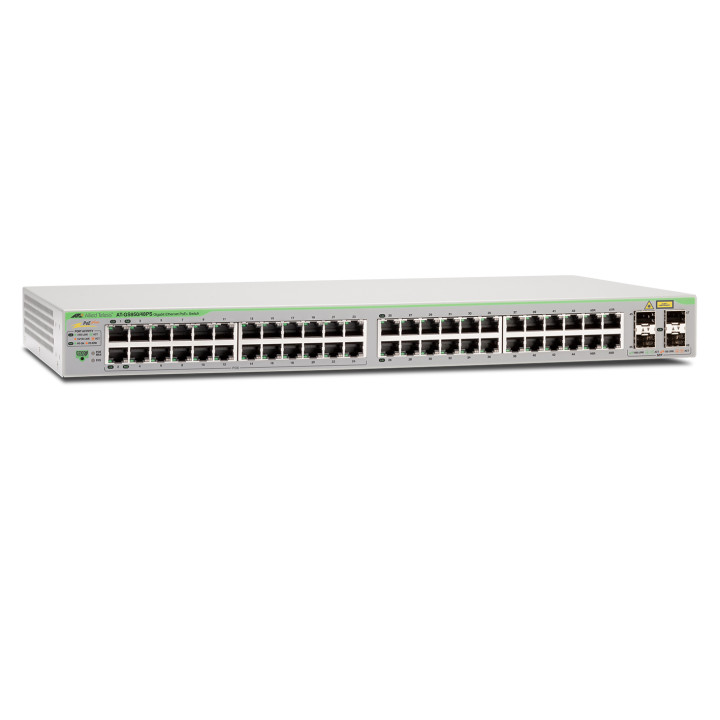 Allied Telesis AT-GS950/48PS-50 Géré Gigabit Ethernet (10/100/1000) Connexion Ethernet, supportant l'alimentat — vue 1