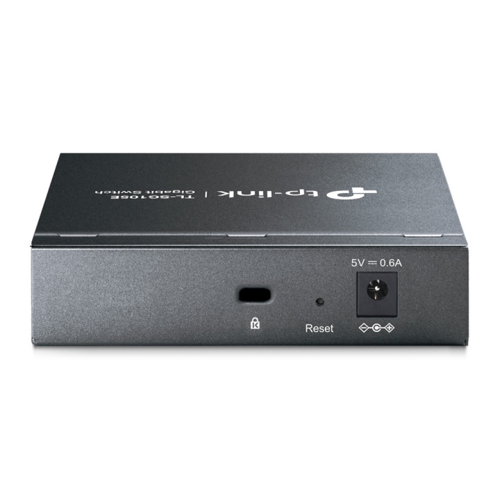 TP-Link TL-SG105E Géré L2 Gigabit Ethernet (10/100/1000) Noir — vue 3