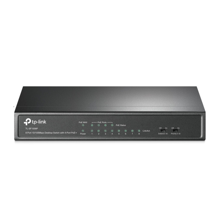 TP-Link TL-SF1008P Non-géré Fast Ethernet (10/100) Connexion Ethernet, supportant l'alimentation via ce port ( — vue 1