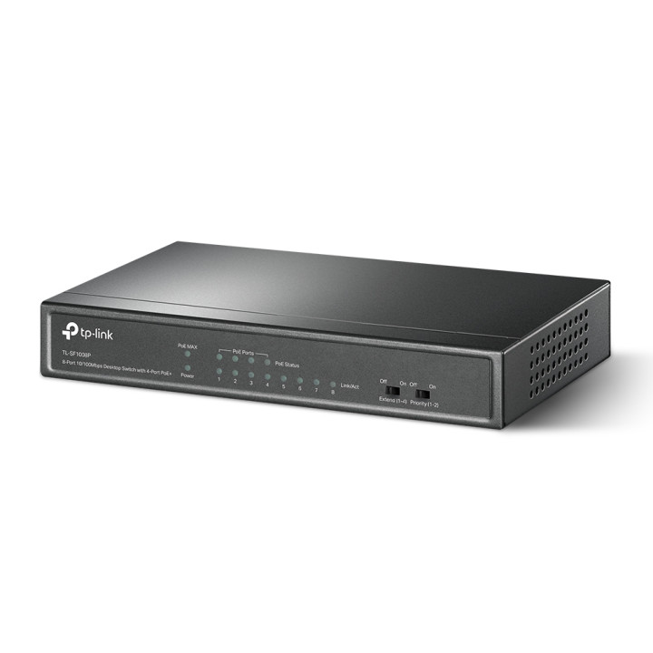 TP-Link TL-SF1008P Non-géré Fast Ethernet (10/100) Connexion Ethernet, supportant l'alimentation via ce port ( — vue 2