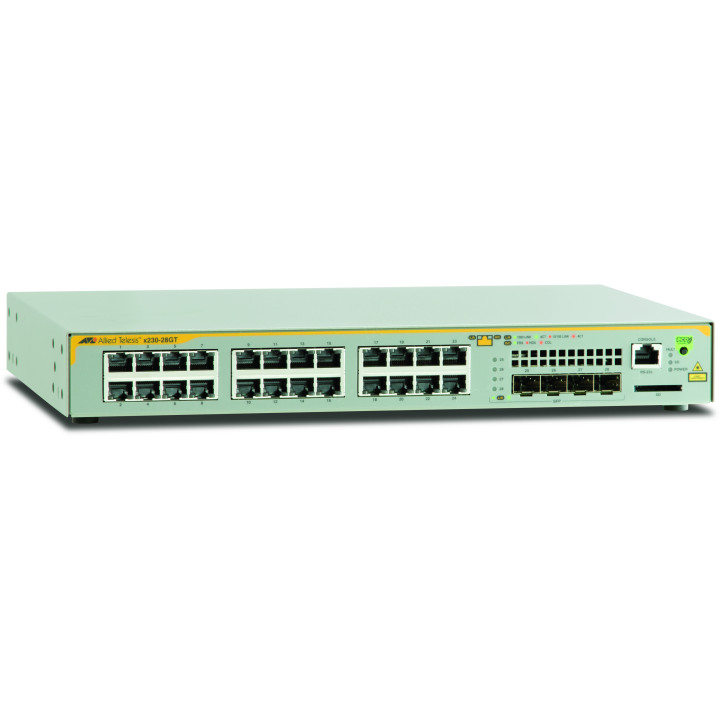 Allied Telesis AT-x230-28GT-50 Géré L3 Gigabit Ethernet (10/100/1000) 1U Gris — vue 1