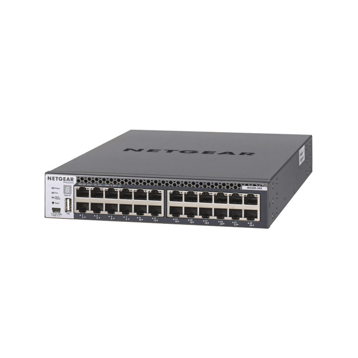 NETGEAR XSM4324CS Géré L3 10G Ethernet (100/1000/10000) 1U Noir — vue 1