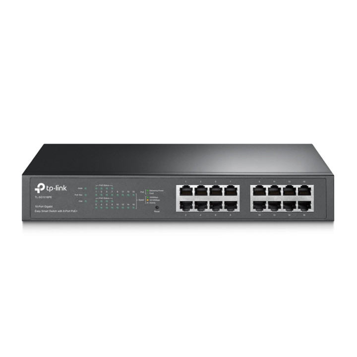 TP-Link TL-SG1016PE commutateur réseau Géré L2 Gigabit Ethernet (10/100/1000) Connexion Ethernet, supportant l — vue 1