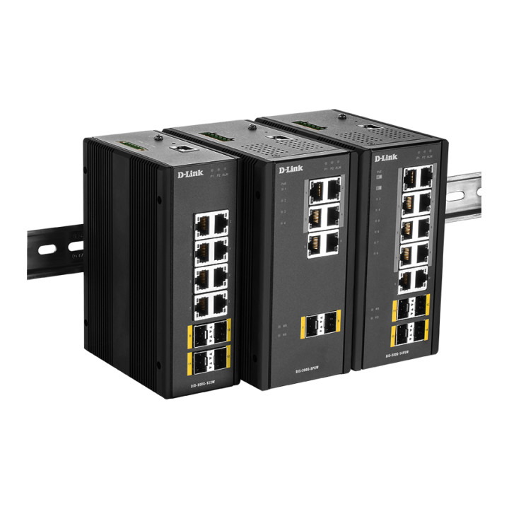 D-Link DIS‑300G‑8PSW Géré L2 Gigabit Ethernet (10/100/1000) Connexion Ethernet, supportant l'alimentation via  — vue 1
