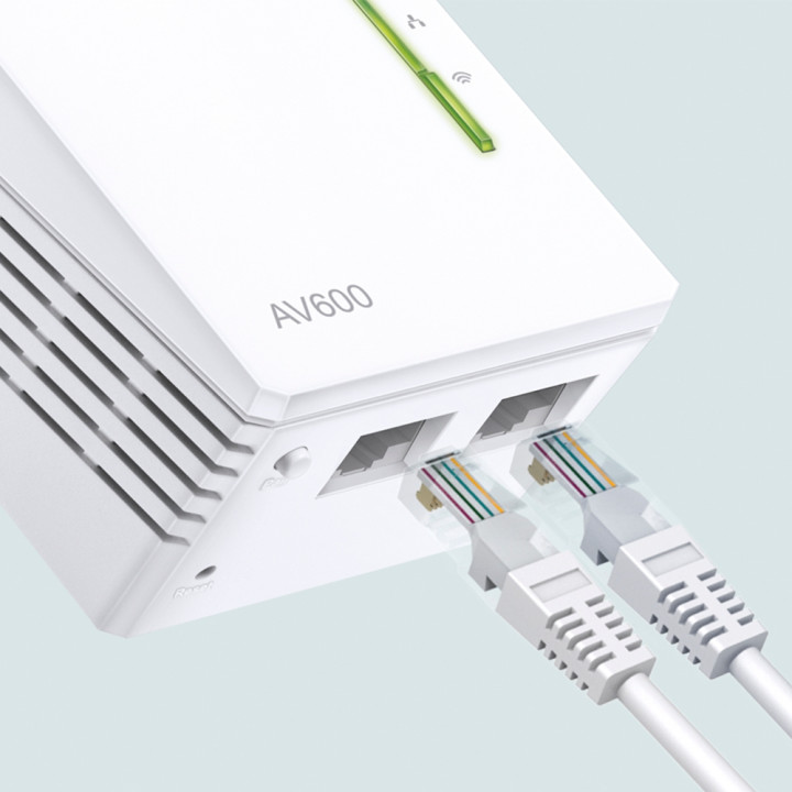TP-Link TL-WPA4220 600 Mbit/s Ethernet/LAN Wifi Blanc 1 pièce(s) — vue 3