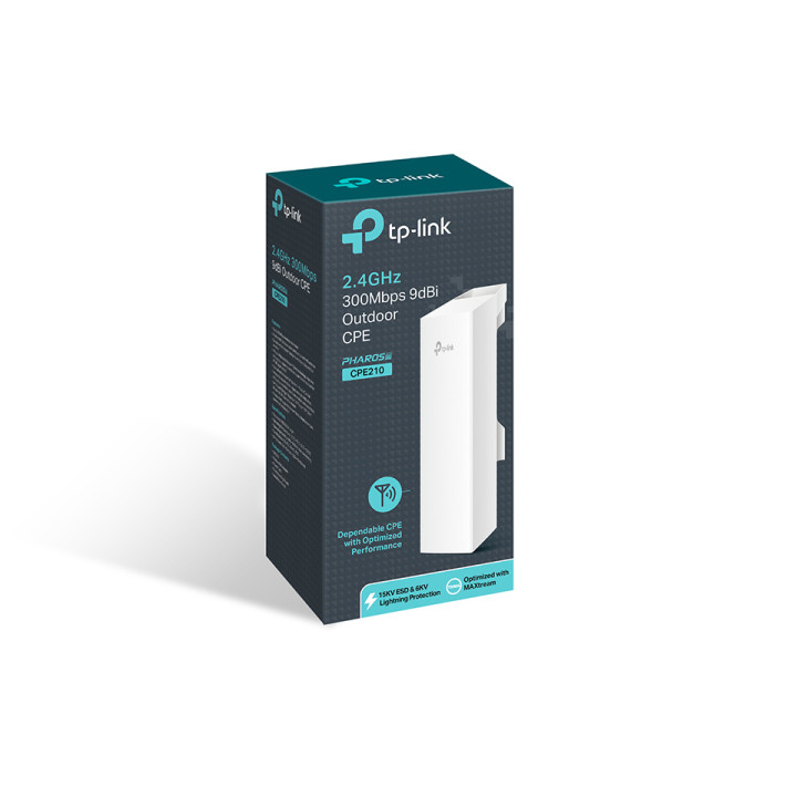 TP-Link CPE210 300 Mbit/s Blanc Connexion Ethernet, supportant l'alimentation via ce port (PoE) — vue 4