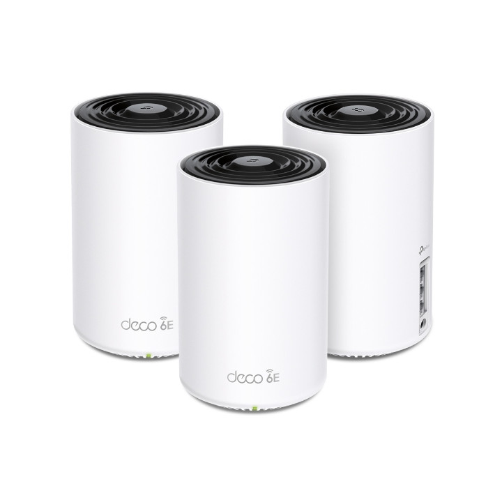 TP-Link Deco XE75 Tri-bande (2,4 GHz / 5 GHz / 6 GHz) Wi-Fi 6E (802.11ax) Blanc 3 Interne — vue 2