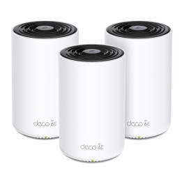 TP-Link Deco XE75 Pro (3-pack) Tri-bande (2,4 GHz / 5 GHz / 6 GHz) Wi-Fi 6E (802.11ax) Blanc Interne — vue 1