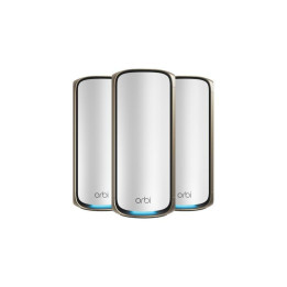 NETGEAR Orbi 970 Series Quad-Band WiFi 7, 3-Pack Quad-band (2.4 GHz / 5 GHz-1 / 5 GHz-2 / 6 GHz) Wi-Fi 6 (802. — vue 1