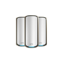 NETGEAR Orbi 970 Series Quad-Band — Système maillé Wi-Fi 7, pack de 3