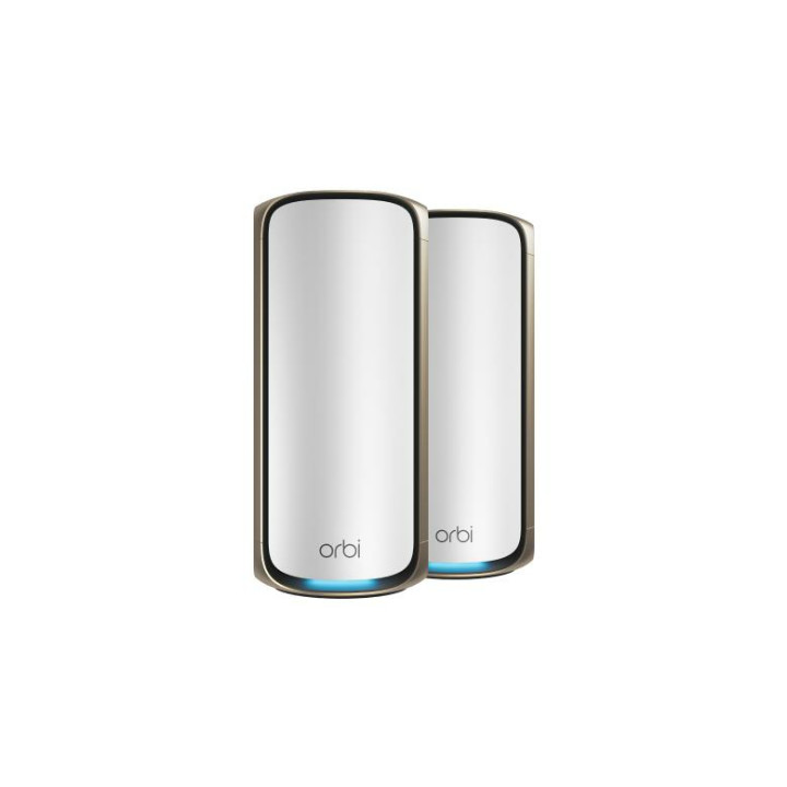 NETGEAR Orbi 970 Series Quad-Band WiFi 7, 2-Pack Quad-band (2.4 GHz / 5 GHz-1 / 5 GHz-2 / 6 GHz) Wi-Fi 6 (802. — vue 1