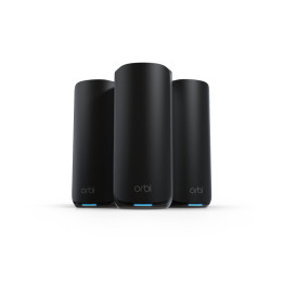 NETGEAR Orbi 870 Tri-bande (2,4 GHz / 5 GHz / 6 GHz) Wi-Fi 7 (802.11be) Noir 4 Interne — vue 1