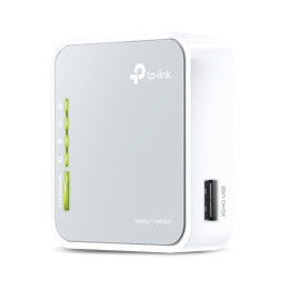 TP-Link TL-MR3020 routeur sans fil Fast Ethernet Monobande (2,4 GHz) Gris, Blanc — vue 1