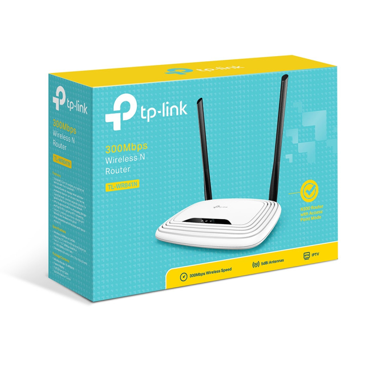 TP-Link TL-WR841N routeur sans fil Fast Ethernet Monobande (2,4 GHz) Blanc — vue 4