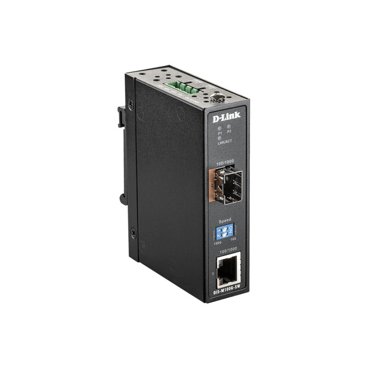 D-Link DIS-M100G-SW convertisseur de support réseau 4000 Mbit/s Multimode, Monomode Noir — vue 1