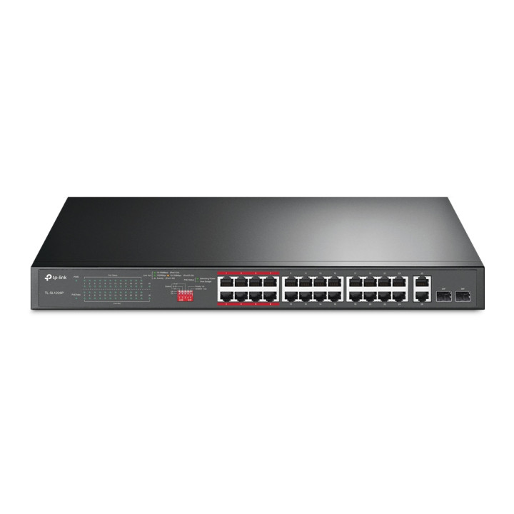TP-Link TL-SL1226P commutateur réseau Non-géré Gigabit Ethernet (10/100/1000) Connexion Ethernet, supportant l — vue 1