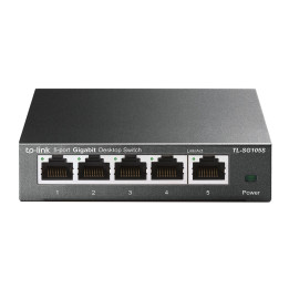 TP-Link TL-SG105S Non-géré Gigabit Ethernet (10/100/1000) Noir — vue 1