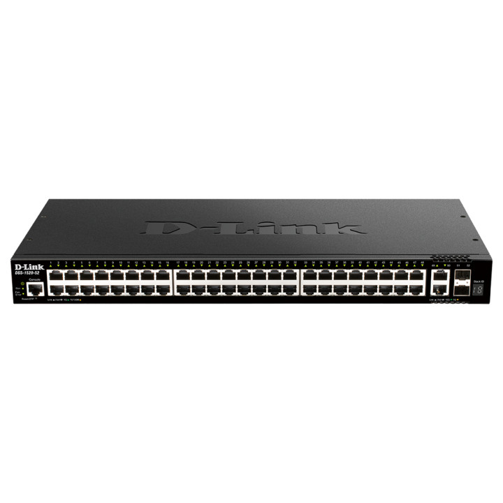D-Link DGS-1520-52 commutateur réseau Géré L3 10G Ethernet (100/1000/10000) 1U Noir — vue 1