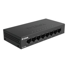 D-Link DGS-108GL Non-géré Gigabit Ethernet (10/100/1000) Noir — vue 1