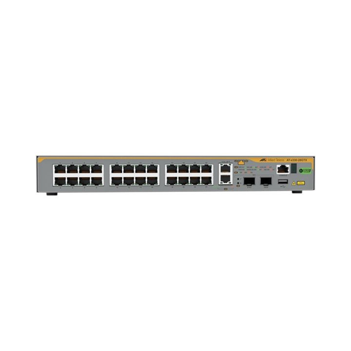 Allied Telesis AT-X330-28GTX-50 commutateur réseau Géré L3 Gigabit Ethernet (10/100/1000) Gris — vue 1
