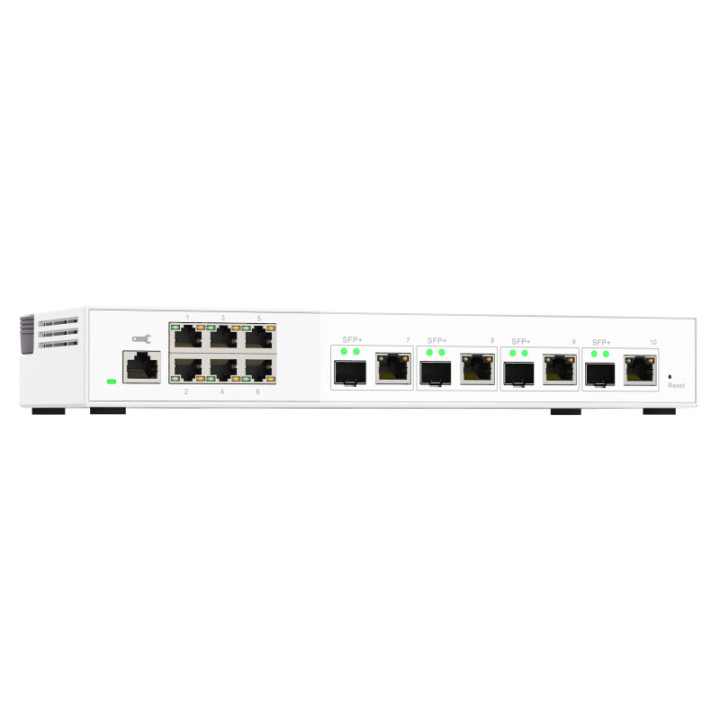 QNAP QSW-M2106-4C commutateur réseau Géré L2 2.5G Ethernet (100/1000/2500) Blanc — vue 2
