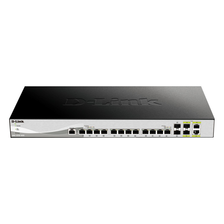 D-Link DXS-1210-16TC/E commutateur réseau Géré L2 10G Ethernet (100/1000/10000) Gris — vue 1