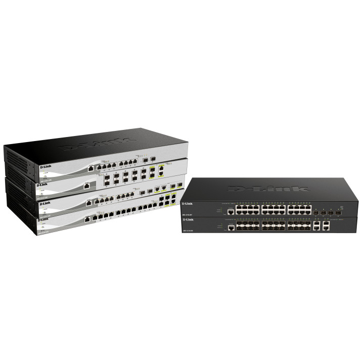 D-Link DXS-1210-16TC/E commutateur réseau Géré L2 10G Ethernet (100/1000/10000) Gris — vue 2
