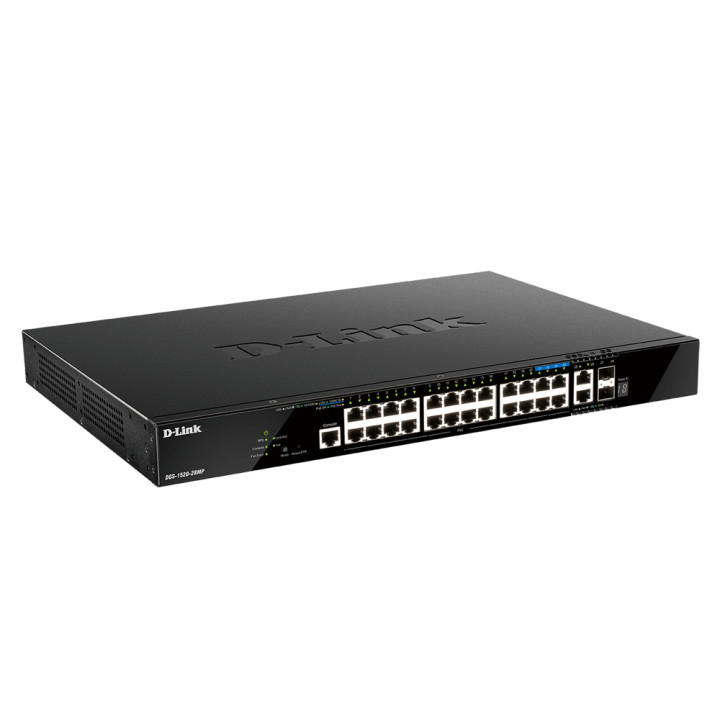 D-Link DGS-1520-28MP/E commutateur réseau Géré L3 Gigabit Ethernet (10/100/1000) Connexion Ethernet, supportan — vue 1