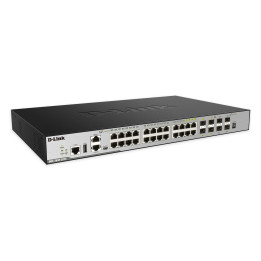 D-Link DGS-3630-28TC commutateur réseau Géré L3 Gigabit Ethernet (10/100/1000) 1U Noir — vue 1