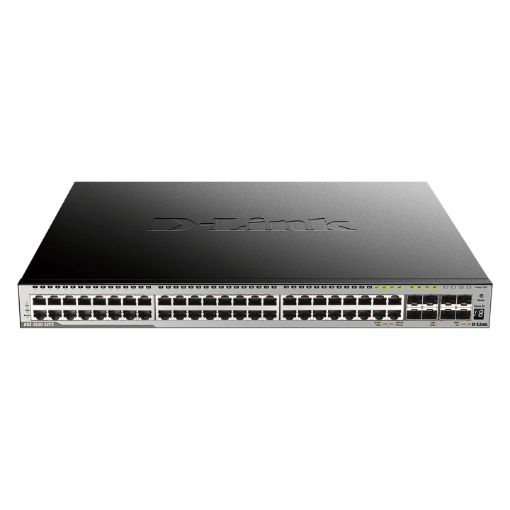 D-Link DGS-3630-52TC/SI/E commutateur réseau Géré L3 Gigabit Ethernet (10/100/1000) 1U Noir — vue 1