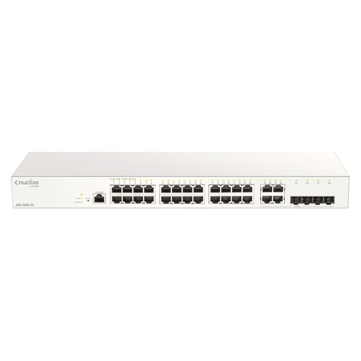 D-Link DBS-2000-28/E commutateur réseau Géré L2 Gigabit Ethernet (10/100/1000) Gris — vue 1