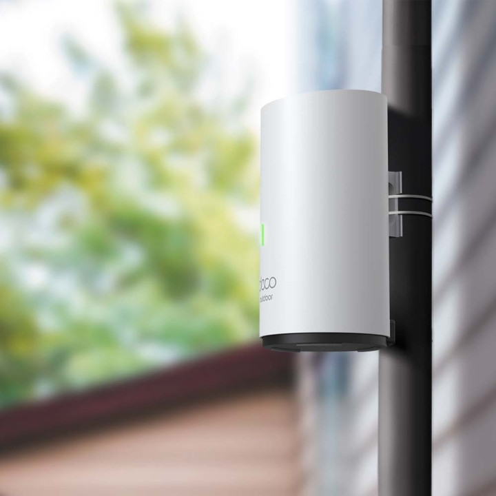 TP-Link Deco X50-Outdoor Bi-bande (2,4 GHz / 5 GHz) Wi-Fi 6 (802.11ax) Blanc 1 Interne — vue 2