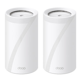 TP-Link Deco BE85 (2-Pack) Tri-bande (2,4 GHz / 5 GHz / 6 GHz) Wi-Fi 7 (802.11be) Blanc 4 Interne — vue 1