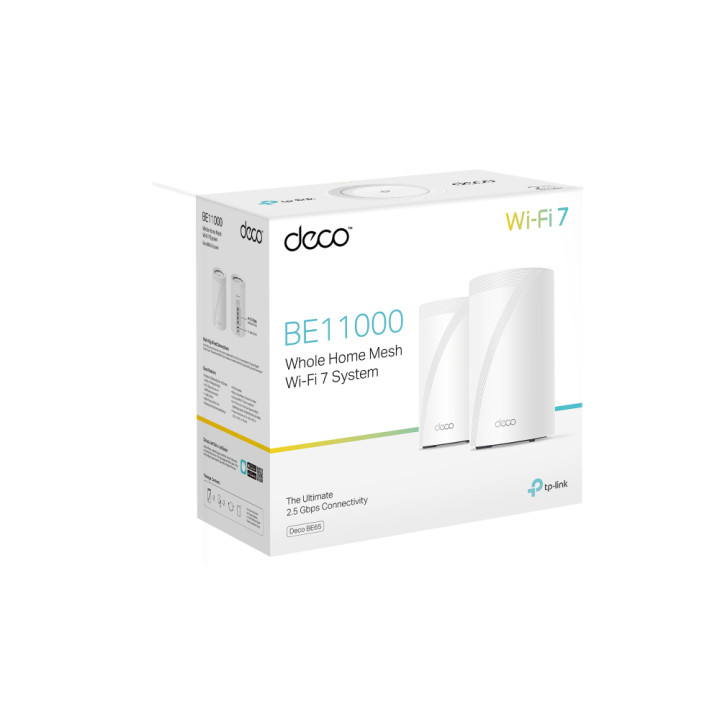TP-Link Deco BE65 Tri-bande (2,4 GHz / 5 GHz / 6 GHz) Wi-Fi 7 (802.11be) Blanc 4 Interne — vue 4