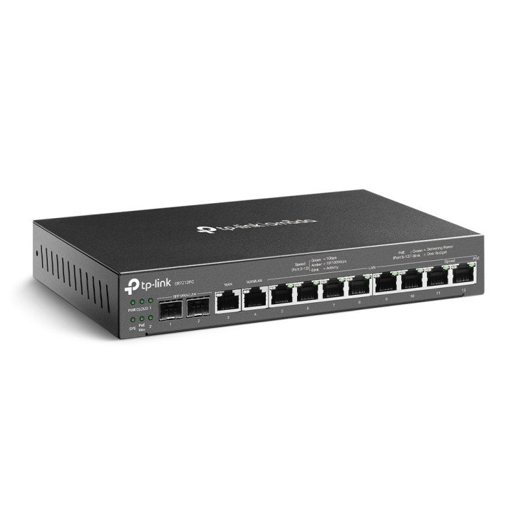 TP-Link Omada ER7212PC Routeur connecté Gigabit Ethernet Noir — vue 1