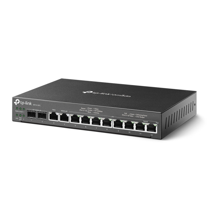 TP-Link Omada ER7212PC Routeur connecté Gigabit Ethernet Noir — vue 2