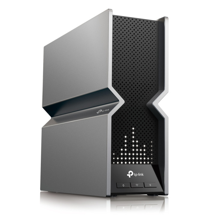 TP-Link Archer BE800 routeur sans fil Multi-Gigabit Ethernet Tri-bande (2,4 GHz / 5 GHz / 6 GHz) Noir, Acier i — vue 2