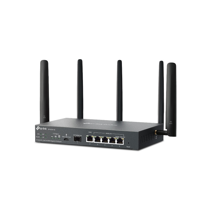 TP-Link Omada ER706W-4G routeur sans fil Gigabit Ethernet Bi-bande (2,4 GHz / 5 GHz) Noir — vue 2