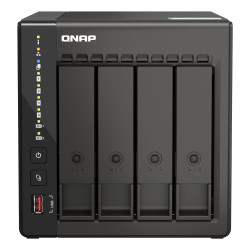 QNAP TS-453E — NAS 4 baies, Celeron J6412, 8 Go, sans disque