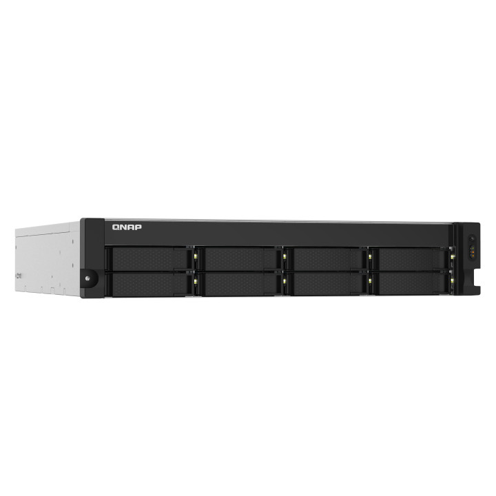 QNAP TS-832PXU NAS Rack (2 U) Annapurna Labs AL324 4 Go DDR4 0 To QNAP Turbo System Aluminium, Noir — vue 2